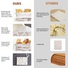 Verigud Large Reusable Linen Bread Bag and 10'' Bowl Cover
