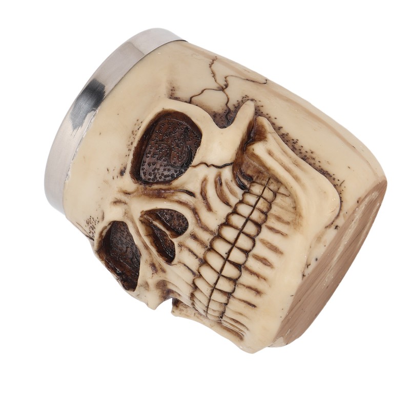 Barber Scissors Holder Skull Shape Stainless Steel Resin Removable Stylish