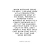 Motivational quote about a stonecutter by Jacob Riis unframed poster