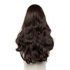 SARLA Dark Brown Clip in U Part Hair Extensions Full