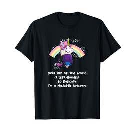 Majestic Left Handed Unicorn Left Dealer Day T-Shirt