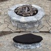 YardJoyliz 52-56 Inch Outdoor Built In Fire Pit Cover for
