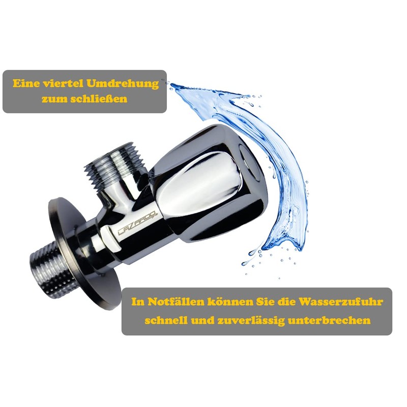 Lazardo Angle Valve Outlet 1/2 Inch Quick Release Regulating Valve