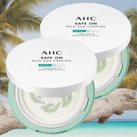 AHC Cushion Pact Powder Safe-On Mild Sun Cushion SPF50+ PA++++ 25g 2pcs / AHC 쿠션팩트 파우더 세이프온 마일드 선쿠션 SPF50+ PA++++ 25g 2개