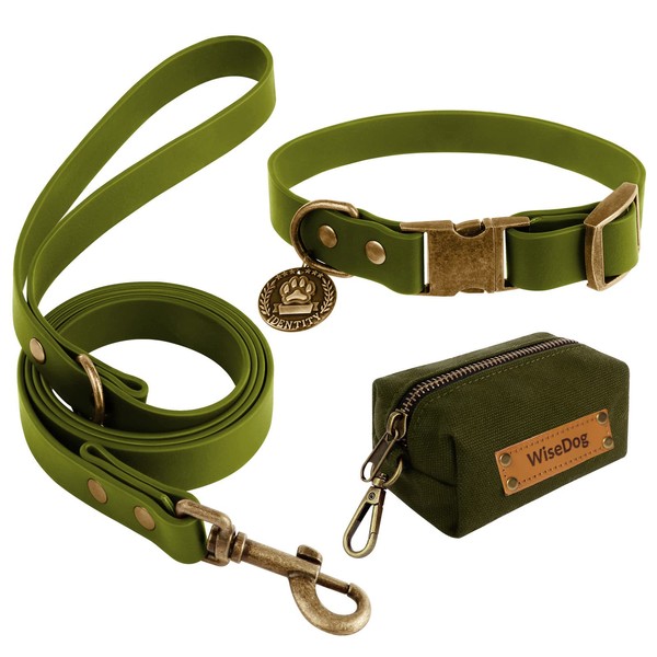 Dog Collar and Lead Set Combo: Adjustable Durable Pet Collars