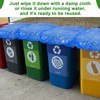 Yeaqee 12 Pcs Trash Can Covers Outdoor 90 Gallon Outside