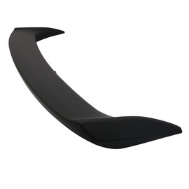 IKON MOTORSPORTS, Trunk Spoiler Compatible with 2013-2019 Nissan Sentra 4-Door Sedan, Factory Style Unpainted Black ABS with Brake Light Lip Wing Deck Lid