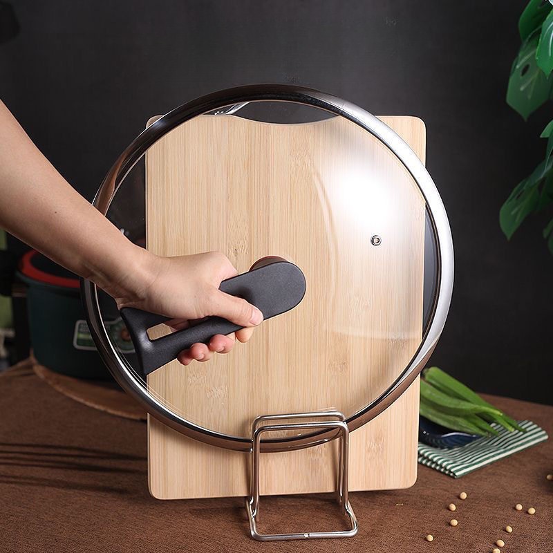 Stainless Steel Pot Lid and Cutting Board Rack for Kitchen