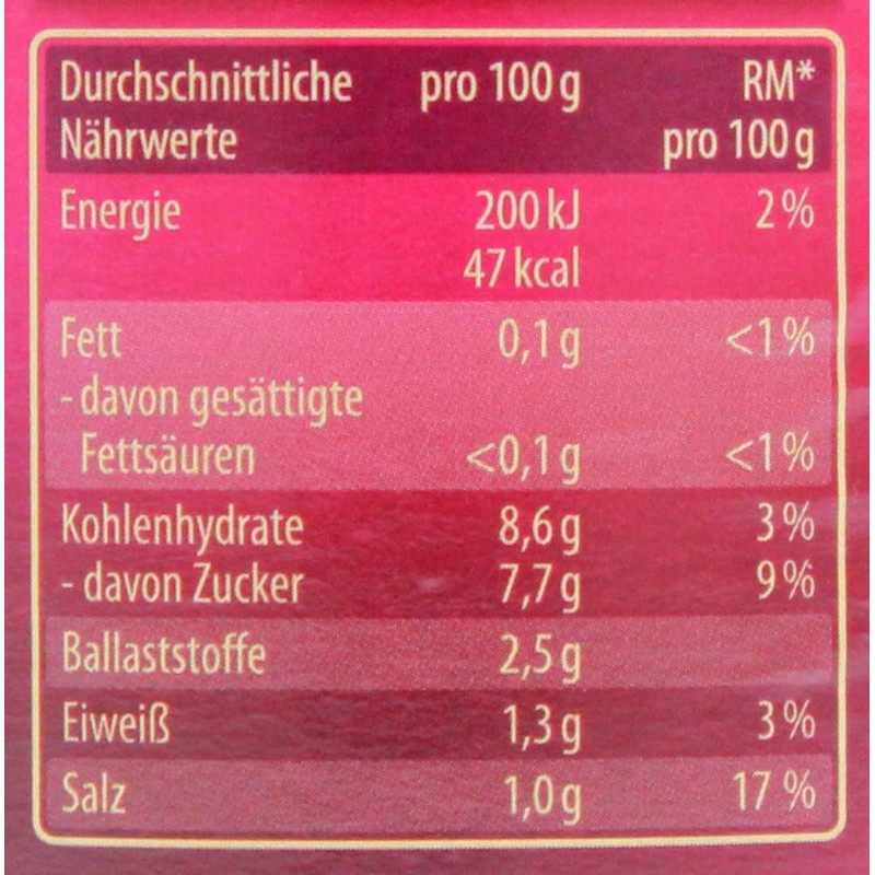 Kühne Apple Red Cabbage, Pack of 6 (6 x 650