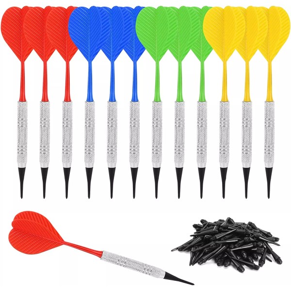 Does not apply 12 Pack Steel Tip Darts, Professional Plastic