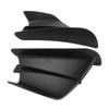 1 Pair Motorcycle Front Winglet Aerodynamic Wing Universal Black Replacement
