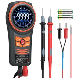 Proster Digital Multimeter Tester - 6000 Counts Auto-Ranging Multi Meter TRMS AC/DC Voltage & Current NCV Temperature Capacitance Resistance Diode Continuity Frequency Flashlight & Backlight