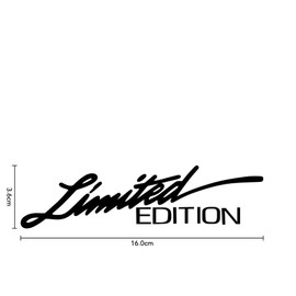 WOO LANDO Car Tuning Sticker Limited Edition Elegant Sticker for Motorcycles and Cars Weatherproof Vinyl Sticker 16 x 4 cm White