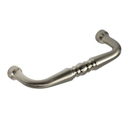 Style Selections Z259-3-BNI - 3 in. (76mm) Center-to-Center Arched Cabinet Pull - Satin Nickel