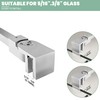 Shower Door Support Bar, Wall-to-Glass Support Arm 450-700mm Long to