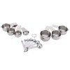 14Pcs/Set Measuring Cups Spoons Kit with Scales Food Grade Stainless