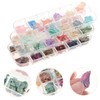 SAFIGLE 3 Boxes Ultra Thin Shell Flakes Nail Art Stickers
