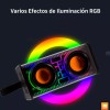 Maíz Bocina Radio Fm Luz Led Recargable Usb Bluetooth Portatil