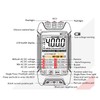 Digital Multimeter Voltage Tester 4000 Counts Automatic Intelligent Maintenance Power