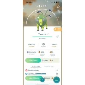 Shiny Tauros - Trade 1 million stardust