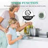 Lyaciomn Digital Shower Clock Waterproof Digital Kitchen Wall Clock 12/24