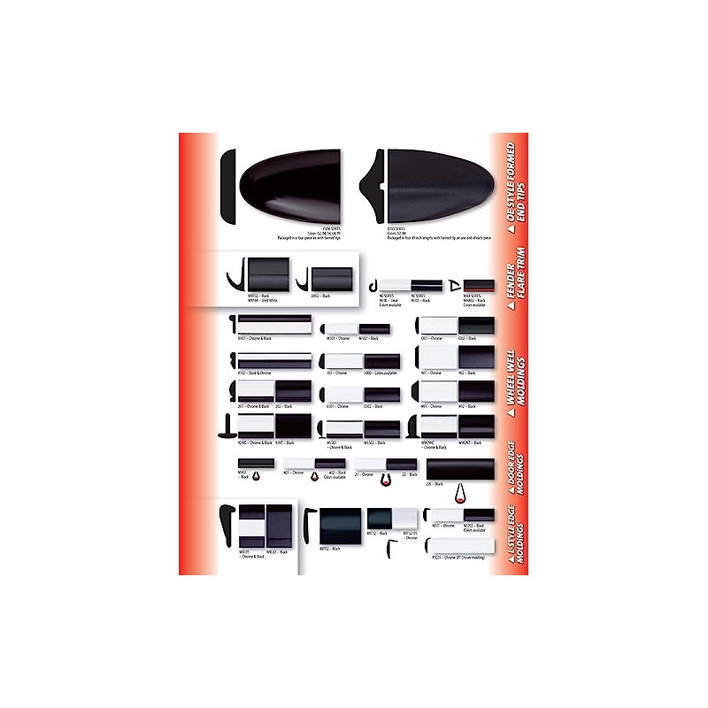 Trim-Gard 15/32" L-Shaped Door Edge Guard Modling RRT32-02-50 (Black, 50