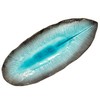 Ichikyu Mino Ware Leaf Shaped Oval Plate, Approx. 13.0 x