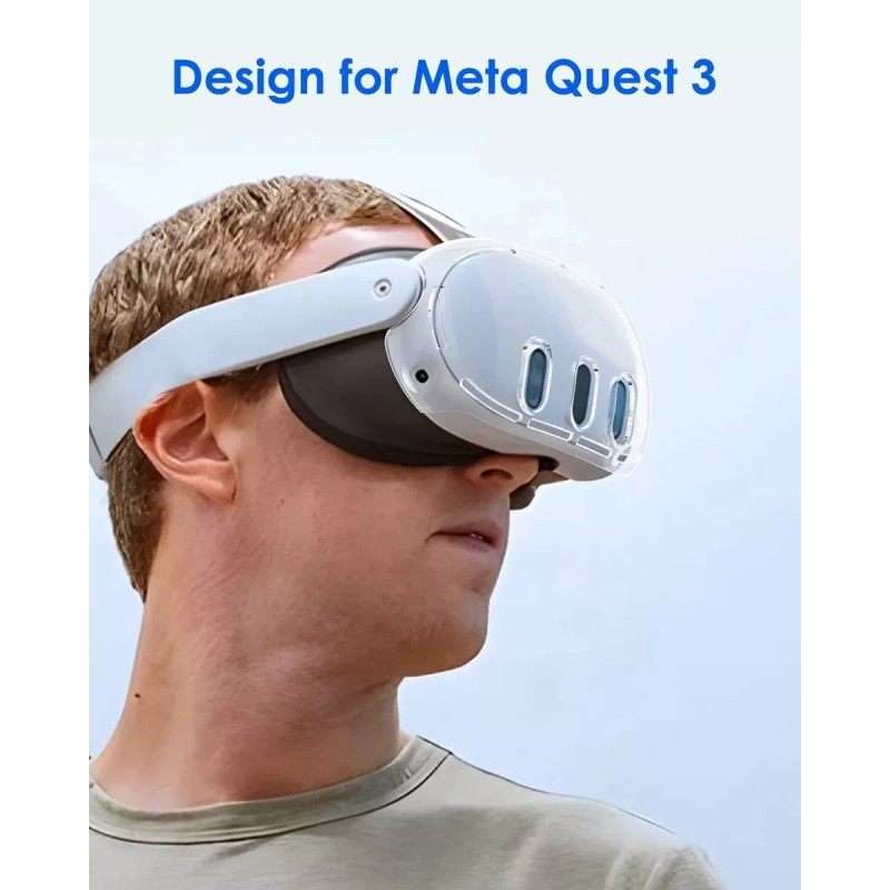 Estuchelandia Carcasa Dura Tpu Y Cristal Templado Para Oculus Meta