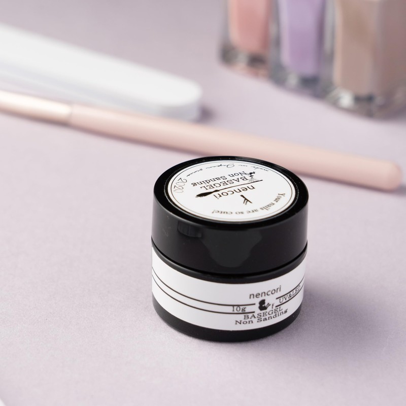 nencori Gel Nail Non-Sanding Base Gel, Made in Japan, 0.4