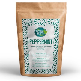The Natural Health Market Peppermint Tea Loose Leaf 200g | Pure Peppermint Tea | Made in UK | Vegan & Healthy Tea | Herbal Tea Gift Set