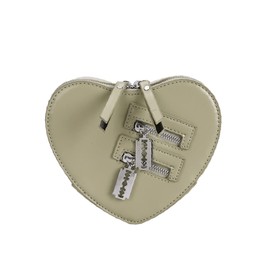 Y2K Heart Shape Gothic Purse Chain Shoulder Bag Kawaii Emo Grunge Old Aesthetic Cute Dark Academy, Green, Classic