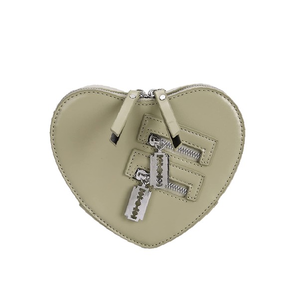 Y2K Heart Shape Gothic Purse Chain Shoulder Bag Kawaii Emo
