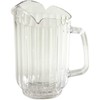 Winco 60oz PC Pitcher, 3 Spout, Clear