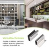 UFURMATE 8Pcs Glass Finger Edge Pull Cabinet Finger Pull Handle