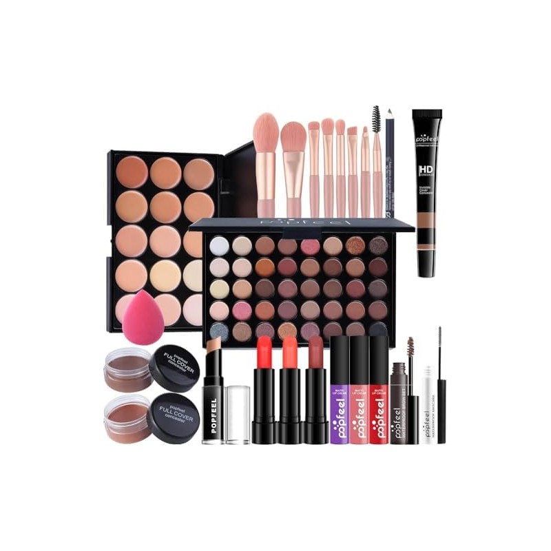 Kit de Maquillaje para Mujer 28 Piezas Principiantes y Profesionales
