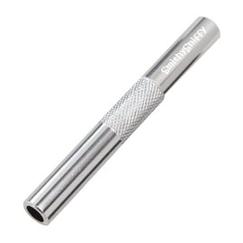SmithySniffy Metal Reusable Straw/Snorter Straw (Silver)