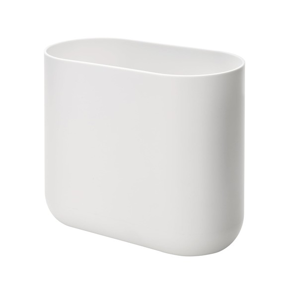 iDesign Compact Bathroom Bin, Slim Plastic Bin for Bathroom, Bedroom
