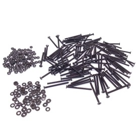 Yodaoke 100pcs M3-0.5 x 40mm Flat Head Socket Cap Screws, Alloy Steel Grade 10.9, DIN 7991, Allen Socket Drive, with Nuts and Washers