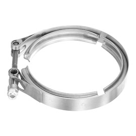 uxcell 4.5" V Band Clamp 304 Stainless Steel for Exhaust Systems Downpipe Exchange Exhaust Accessories, Adjustment Range 114mm / 4.49inch