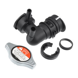 A ABSOPRO Radiator Coolant Filler Neck W/Cap 1643131490/1640162100 for Toyota Sienna 2007-2010 Metal, Plastic Black (Set of 1)