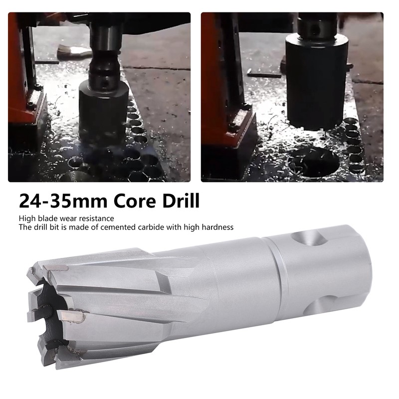 Hollow Core Drill Bit Carbide Universal Shank for Metal Plate
