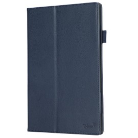 wisers aiwa tab 10-X Tablet Case (Dark Blue) for 10.1 Inch (With Stylus / Protective Film / Stand Type) Tablet Cover 2024 2025 New