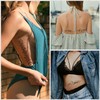 Leesgel Temporäre Tattoos Frauen, 12 Blätter Lange Blumen Rebenblätter Pflanze