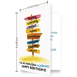 Mcduldul Husband Birthday Card from Wife | Happy Birthday Card Gifts for Husband | Romantic Bday Card