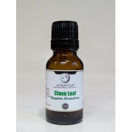 USDA Certified Organic Clove Leaf Essential Oil || Always 100% Pure & Unadulterated || Therapeutic Quality Organic || (15ml w/Euro Dropper)