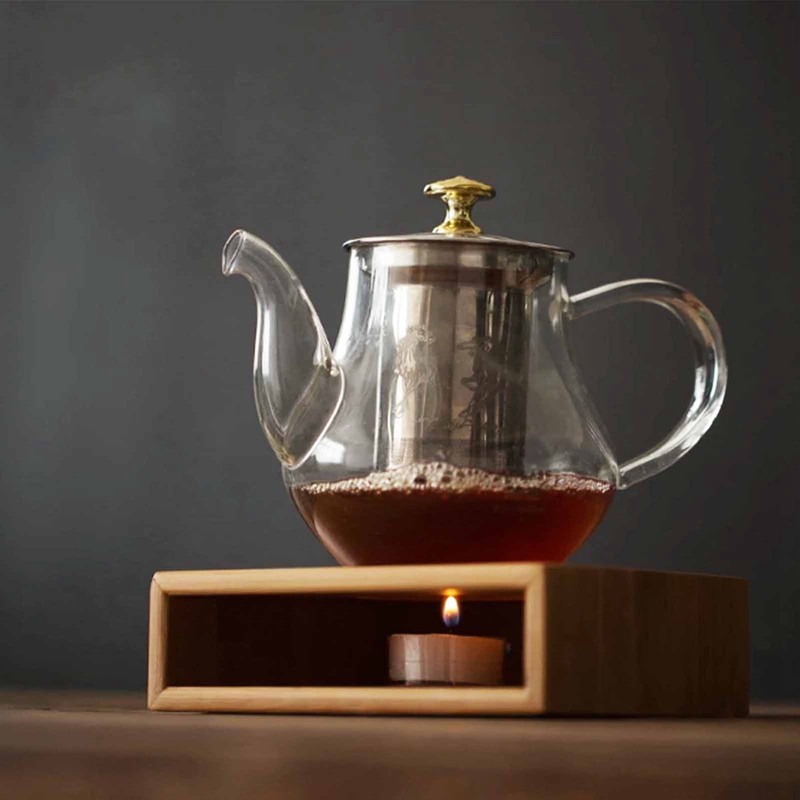 Household Bamboo Teapot Heating Warmer Base Teapot Warm Stove Teaware
