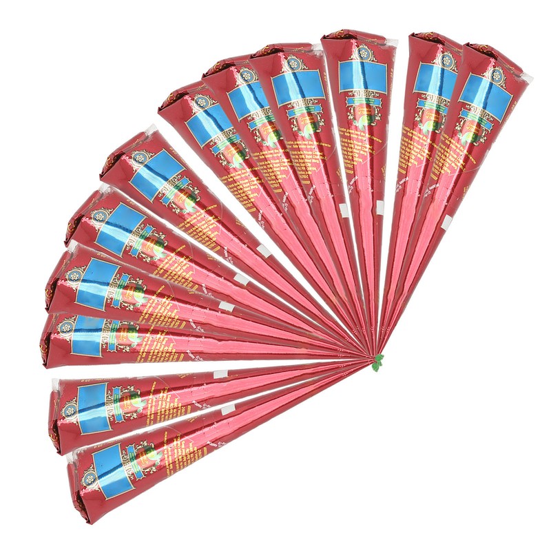 12PCS Temporary Tattoo Paste Waterproof Semi Permanent Tattoo Paste Cones