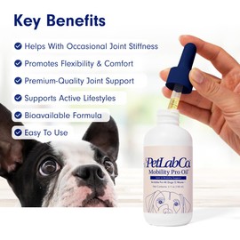 PetLab Co. Joint & Mobility Oil for Dogs – Mobility Pro Oil - Curcumin for Joint Support – Promote Healthy Joints & Flexibility – Easy to Use