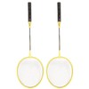 Badminton Rackets Iron Alloy Lightweight Badminton Racquets with 3 Balls