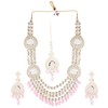 Efulgenz Indian Bridal Jewelry Sets for Women Faux Pearl Bridal
